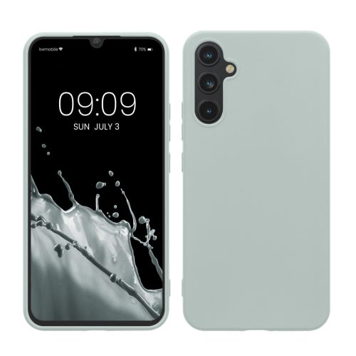 Kwmobile калъф за Samsung Galaxy A34 5G, светло зелен, силиконов, 60809.2