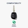 Капак за автомобилен ключ Kwmobile за Suzuki/Opel 2 бутона, черен/червен, силикон, 42540.47