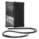 Kwmobile Кейс с връзка за Motorola Edge 40 Pro/Edge Plus (2023), Черен, Силиконов, 61504.01