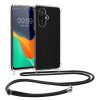 Kwmobile калъф с връзка за OnePlus Nord N30/Nord CE 3 Lite, прозрачен/черен, силиконов, 61495.01