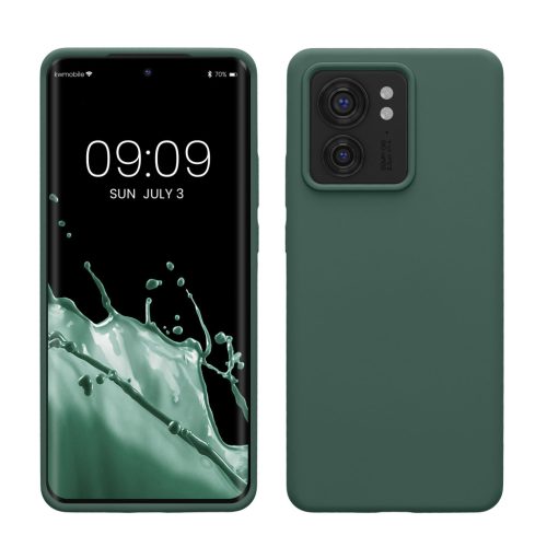 Kwmobile калъф за Motorola Edge 40, зелен, силиконов, 61511.166