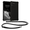 Kwmobile калъф с връзка за Motorola ThinkPhone, черен, силиконов, 61498.01