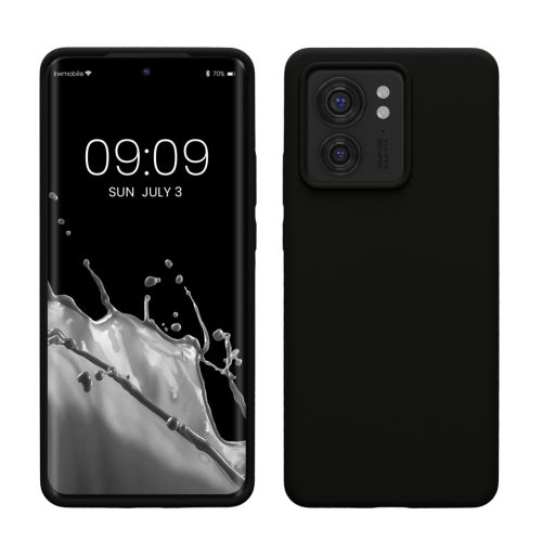 Kwmobile калъф за Motorola Edge 40, черен, силиконов, 61511.01