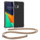 Kwmobile калъф с връзка за Motorola Edge 30 Neo, прозрачен/многоцветен, силиконов, 60085.32