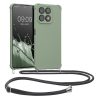 Kwmobile калъф с връзка за Honor X8a, светло зелен, силиконов, 61577.172