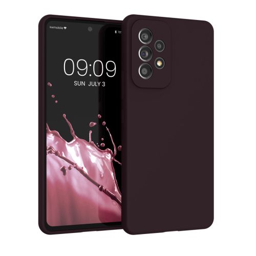 Kwmobile калъф за Samsung Galaxy A53 5G, тъмно лилав, силиконов, 57835.114