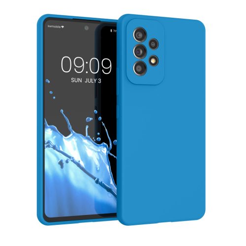 Kwmobile калъф за Samsung Galaxy A53 5G, син, силиконов, 57835.104