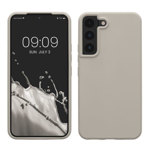 Kwmobile калъф за Samsung Galaxy S22, светло сив, силиконов, 56756.96