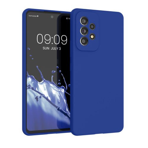 Kwmobile калъф за Samsung Galaxy A53 5G, син, силиконов, 57835.134