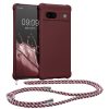 Kwmobile калъф с връзка за Google Pixel 7a, лилав, силиконов, 61600.187