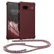 Kwmobile калъф с връзка за Google Pixel 7a, лилав, силиконов, 61600.187