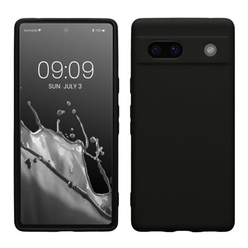 Kwmobile калъф за Google Pixel 7a, черен, силиконов, 61598.47