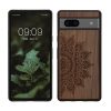 Kwmobile калъф за Google Pixel 7a, кафяв, дърво/силикон, 61603.01