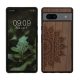 Kwmobile калъф за Google Pixel 7a, кафяв, дърво/силикон, 61603.01