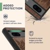 Kwmobile калъф за Google Pixel 7a, кафяв, дърво/силикон, 61603.01