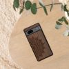 Kwmobile калъф за Google Pixel 7a, кафяв, дърво/силикон, 61603.01