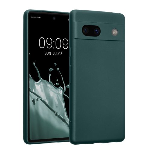 Kwmobile калъф за Google Pixel 7a, зелен, силиконов, 61599.14