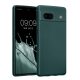 Kwmobile калъф за Google Pixel 7a, зелен, силиконов, 61599.14