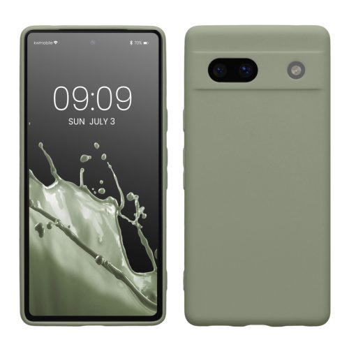 Kwmobile калъф за Google Pixel 7a, светло зелен, силиконов, 61598.172