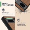 Kwmobile калъф за Google Pixel 7a, кафяв, дърво/силикон, 61603.02