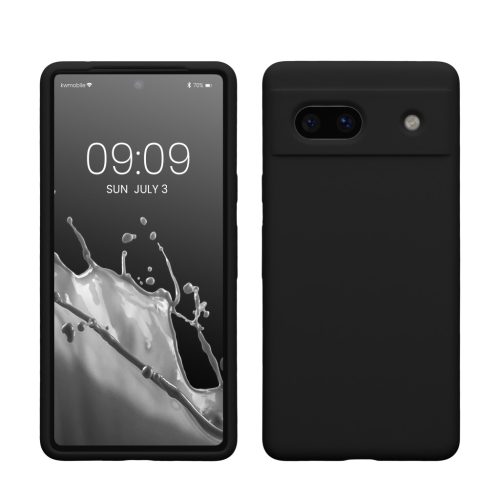 Kwmobile калъф за Google Pixel 7a, черен, силиконов, 61597.01