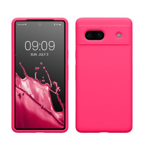 Kwmobile калъф за Google Pixel 7a, розов, силиконов, 61597.77