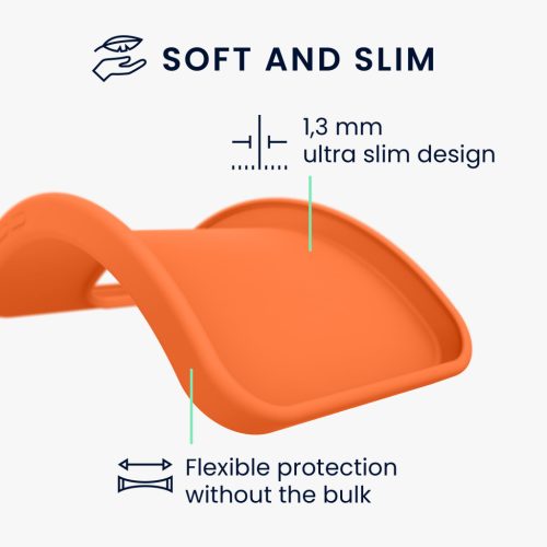 Kwmobile калъф за TCL 40 SE, оранжев, силиконов, 60793.15