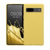 Kwmobile калъф за Google Pixel 7a, жълт, силиконов, 61614.165