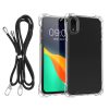 Kwmobile Кейс с подвижна връзка за Apple iPhone XR, Прозрачен/Черен, Поликарбонат, 61618.01