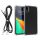 Kwmobile Кейс с подвижна връзка за Apple iPhone XR, Прозрачен/Черен, Поликарбонат, 61618.01