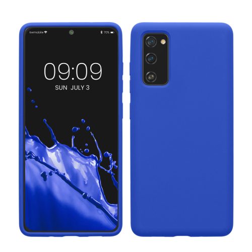 Kwmobile калъф за Samsung Galaxy S20 FE, син, силиконов, 53605.134