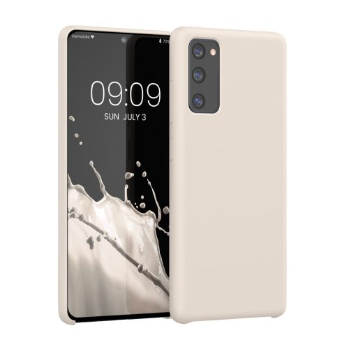 Kwmobile калъф за Samsung Galaxy S20 FE, кремав, силиконов, 53605.16