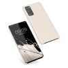 Kwmobile калъф за Samsung Galaxy S20 FE, кремав, силиконов, 53605.16
