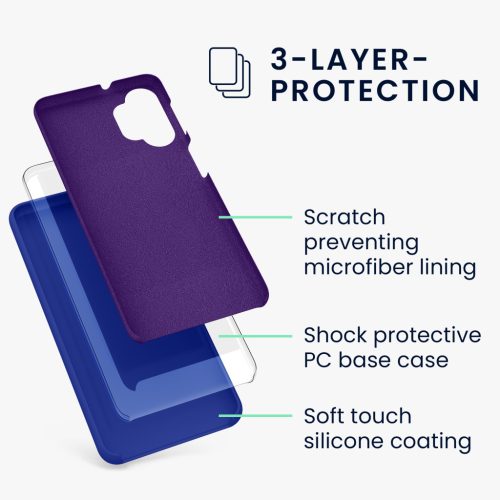 Kwmobile калъф за Samsung Galaxy A32 5G, син, силиконов, 54336.134