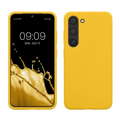 Kwmobile калъф за Samsung Galaxy S23, жълт, силиконов, 60273.165