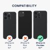Kwmobile Кейс с подвижна връзка за Apple iPhone 14 Pro Max, Прозрачен/Черен, Поликарбонат, 61622.01