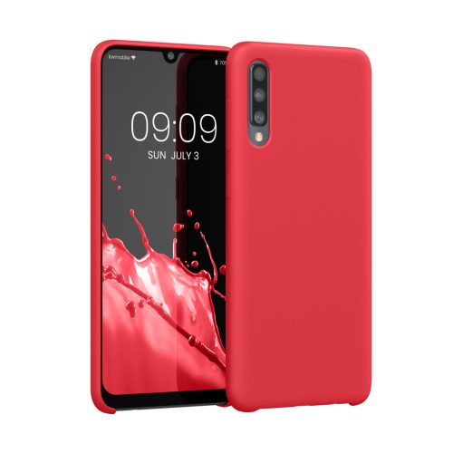 Kwmobile калъф за Samsung Galaxy A50, червен, силиконов, 48715.238