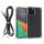 Kwmobile Кейс с подвижна връзка за Apple iPhone 12/iPhone 12 Pro, Прозрачен/Черен, Поликарбонат, 61619.01