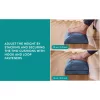 Ергономична офис възглавница Navaris с вълнен джоб за загряване на краката, 45 x 30 x 15 см, Син, 61463.02