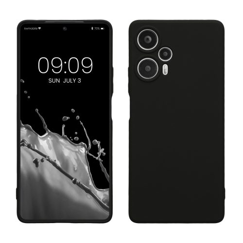 Kwmobile калъф за Xiaomi Poco F5, черен, силиконов, 61638.01