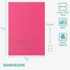 Panou catifea Navaris, 44x30 cm, 6 pini inclusi, pentru notite si fotografii, roz, textil/MDF