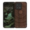 Kwmobile калъф за Xiaomi 13 5G, кафяв, дърво/силикон, 60695.02