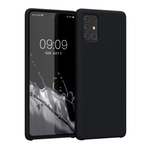 Kwmobile калъф за Samsung Galaxy A71, тъмносин, силиконов, 51209.186