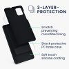 Kwmobile калъф за Samsung Galaxy A71, тъмносин, силиконов, 51209.186