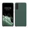 Kwmobile калъф за Samsung Galaxy S21 Plus, зелен, силиконов, 54066.166