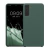Kwmobile калъф за Samsung Galaxy S21 Plus, зелен, силиконов, 54066.166