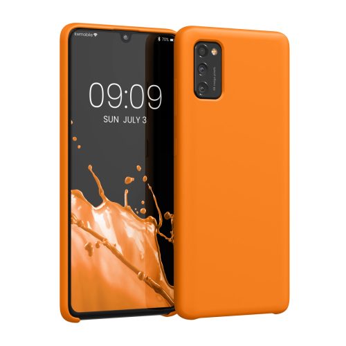 Kwmobile калъф за Samsung Galaxy A41, оранжев, силиконов, 52301.15