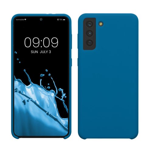 Kwmobile калъф за Samsung Galaxy S21 Plus, син, силиконов, 54066.228