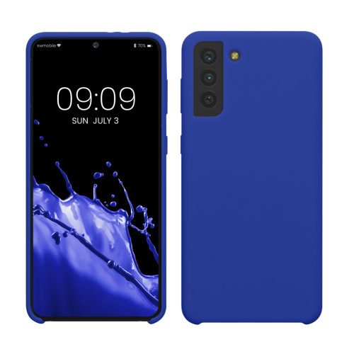 Kwmobile калъф за Samsung Galaxy S21 Plus, син, силиконов, 54066.134