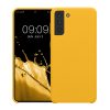 Kwmobile калъф за Samsung Galaxy S21 Plus, жълт, силиконов, 54066.165